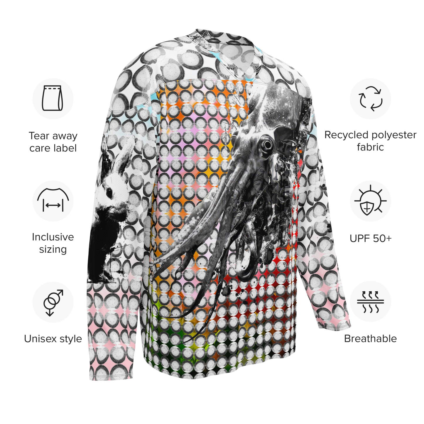Dot Skwideo Recycled hockey fan jersey