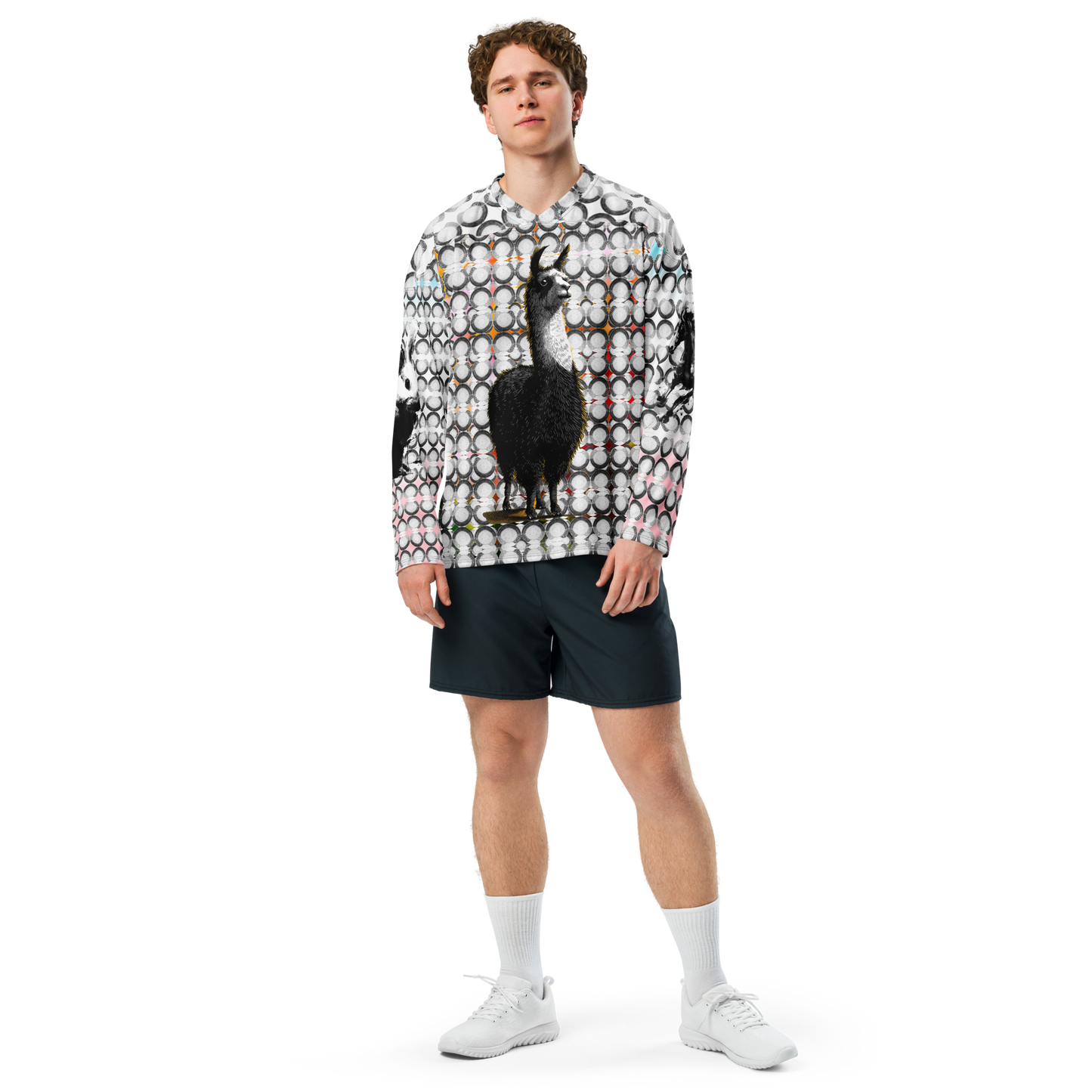 Dot Llamma_Recycled hockey fan jersey