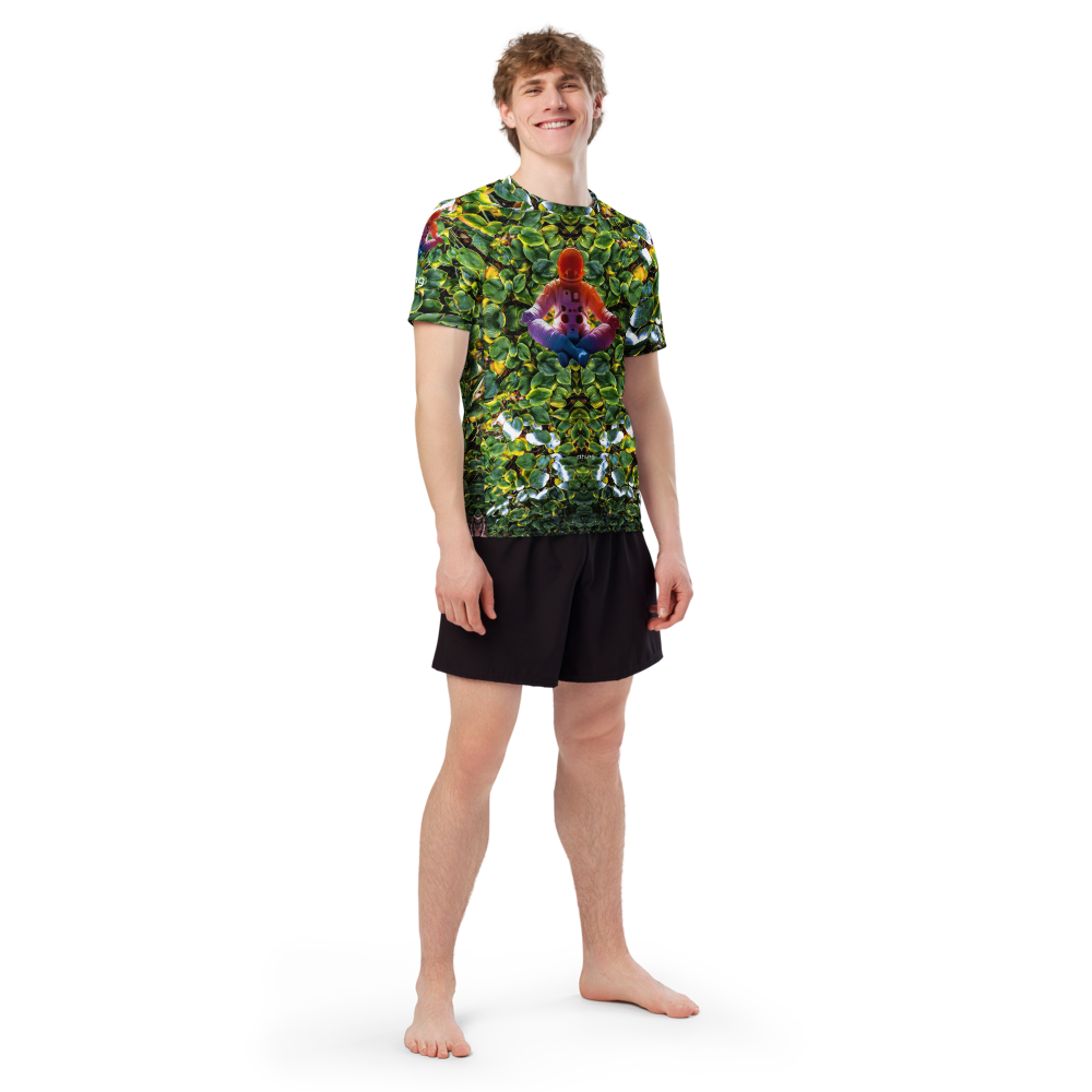 Astro Zen Leafy Green_All-over print men’s rash guard