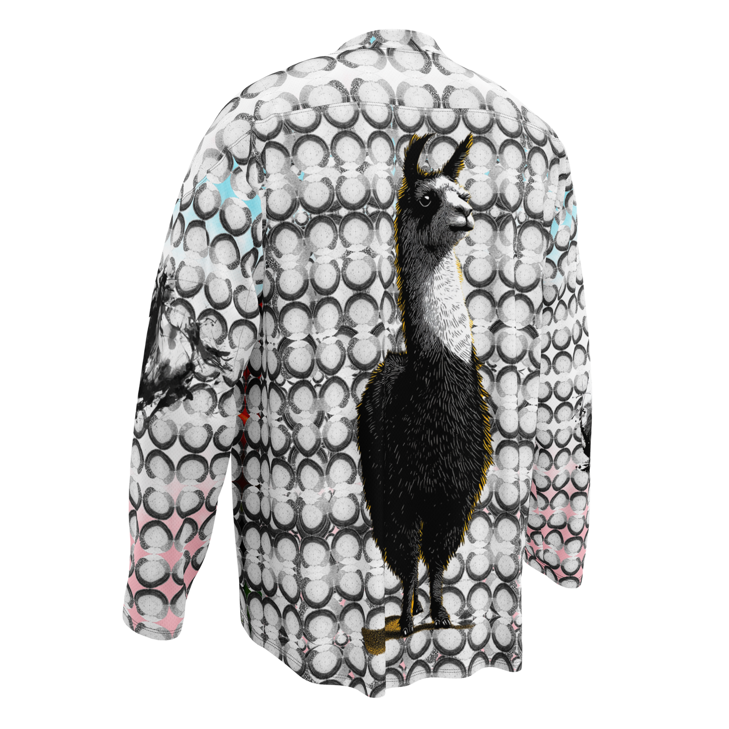 Dot Llamma_Recycled hockey fan jersey
